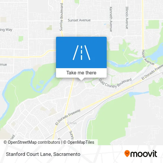 Stanford Court Lane map