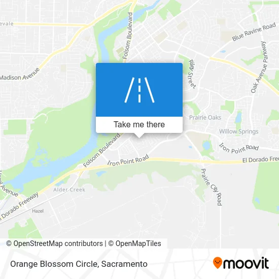 Orange Blossom Circle map