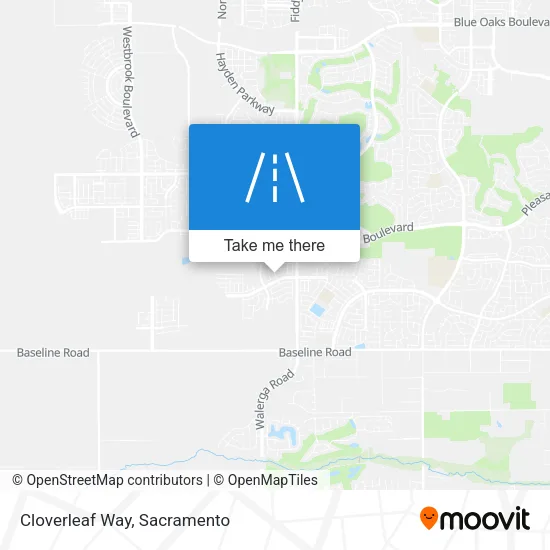 Cloverleaf Way map