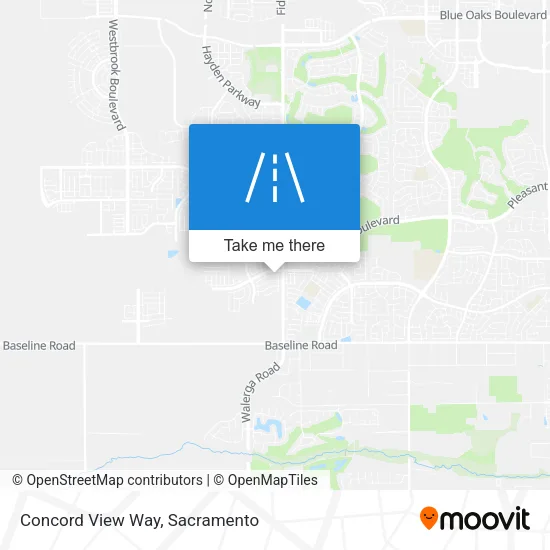 Concord View Way map