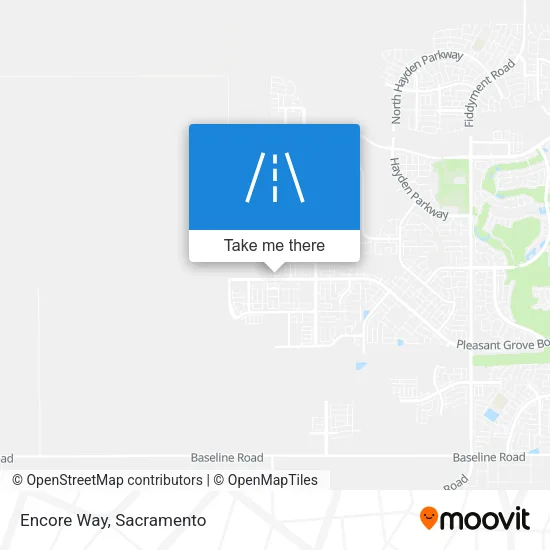 Encore Way map