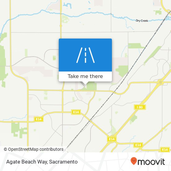 Agate Beach Way map