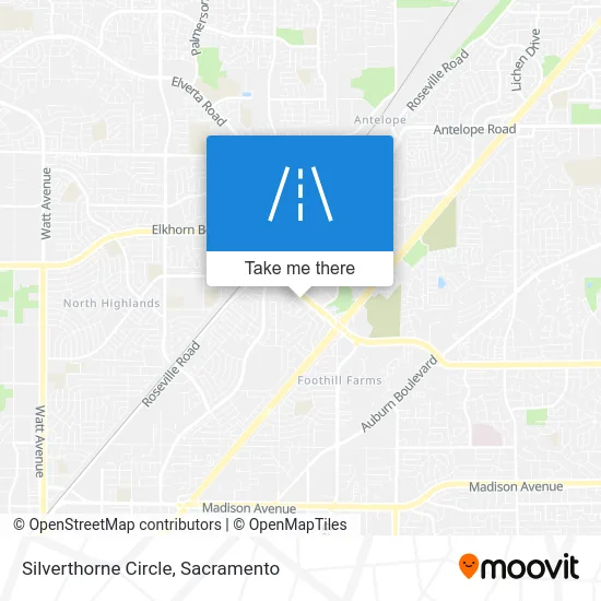 Silverthorne Circle map