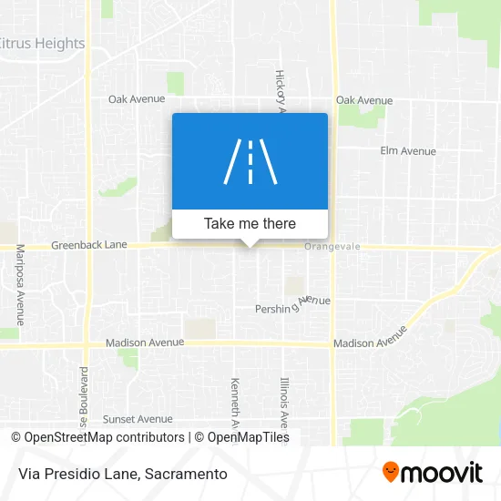 Via Presidio Lane map