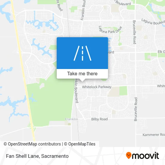 Fan Shell Lane map