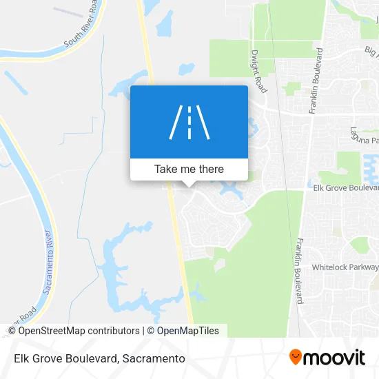 Elk Grove Boulevard map