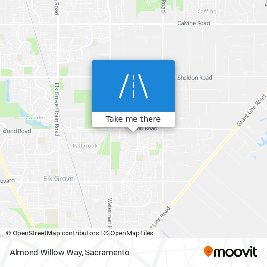 Almond Willow Way map