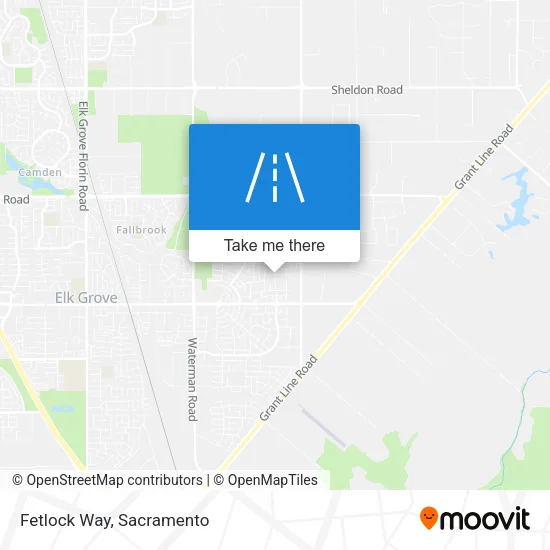 Fetlock Way map