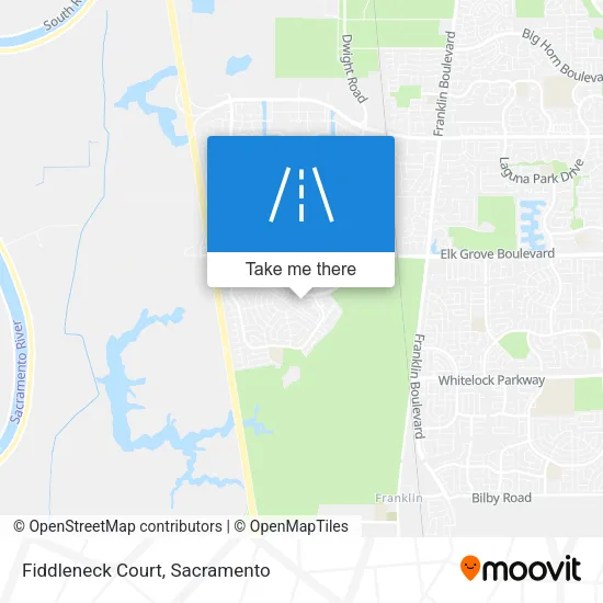Fiddleneck Court map