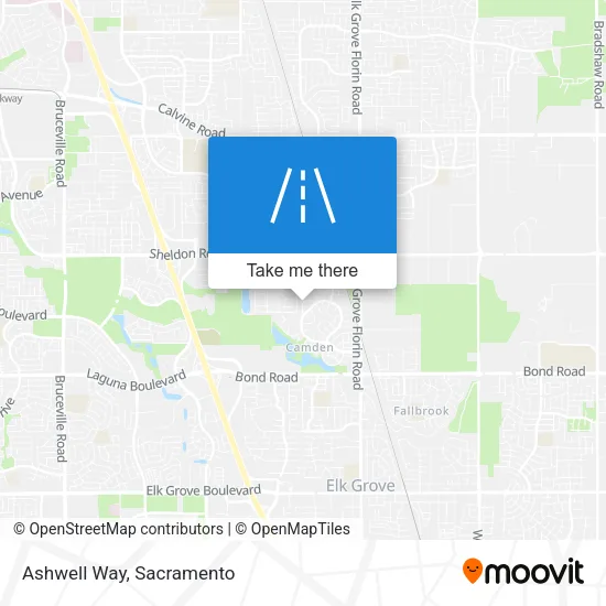 Ashwell Way map