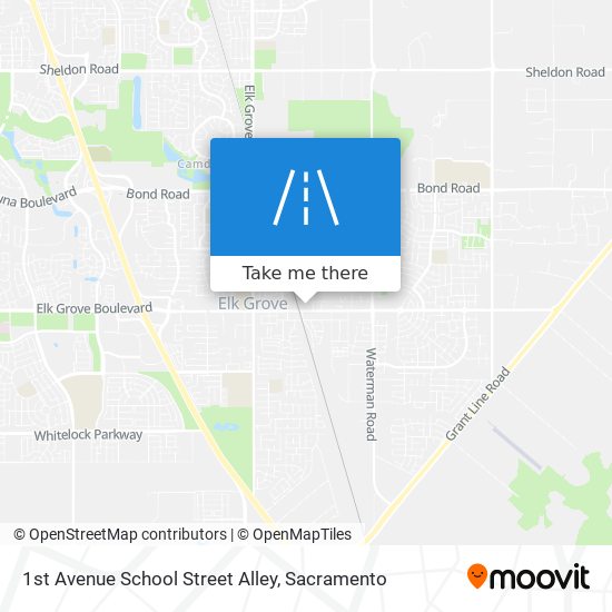 1st Avenue School Street Alley map