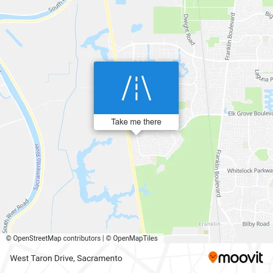 West Taron Drive map