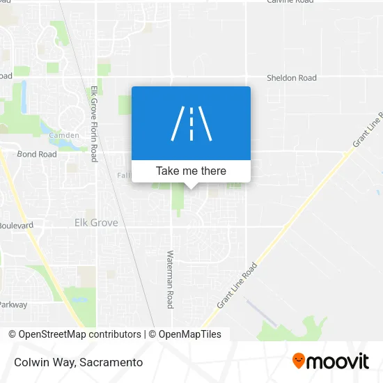 Colwin Way map