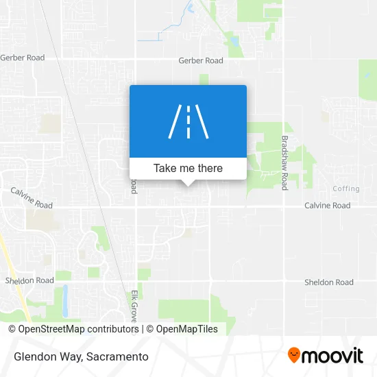 Glendon Way map