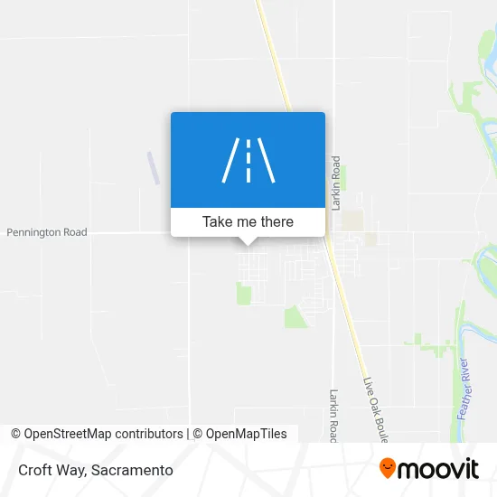 Croft Way map