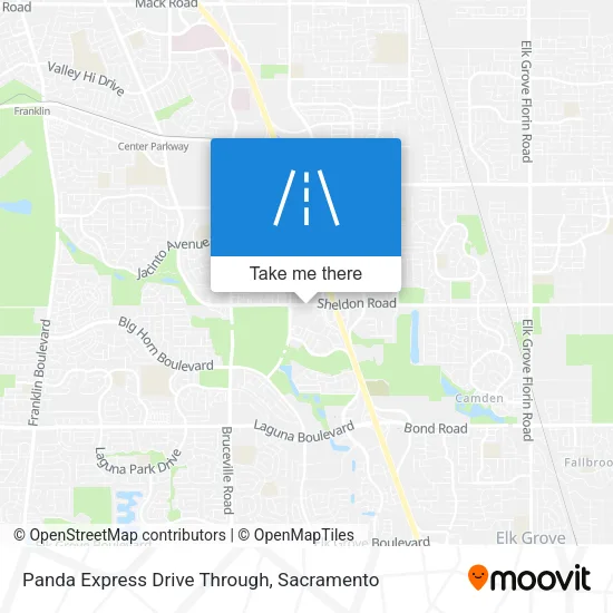 Mapa de Panda Express Drive Through