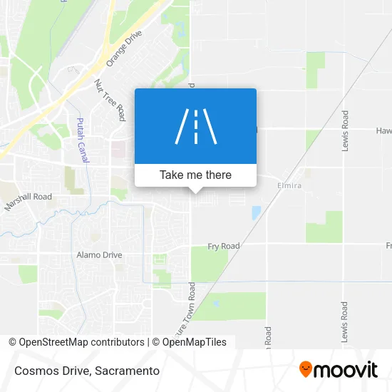 Cosmos Drive map