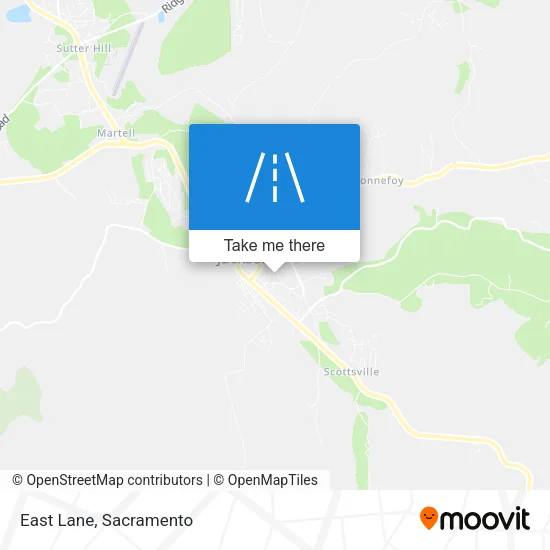 East Lane map