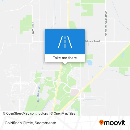 Goldfinch Circle map