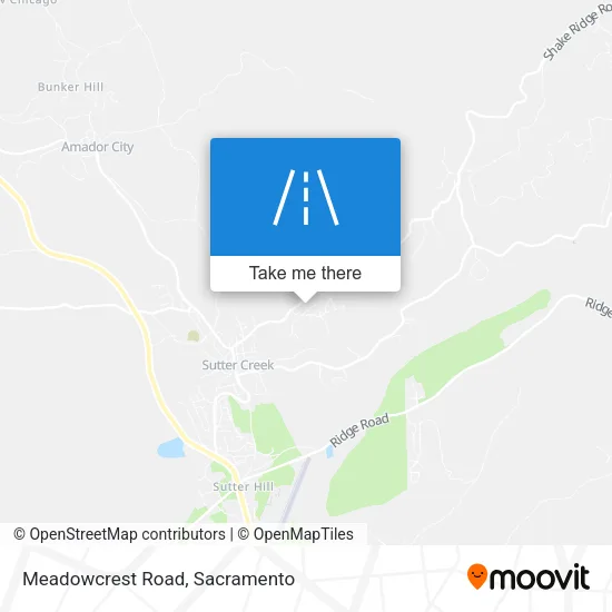 Meadowcrest Road map