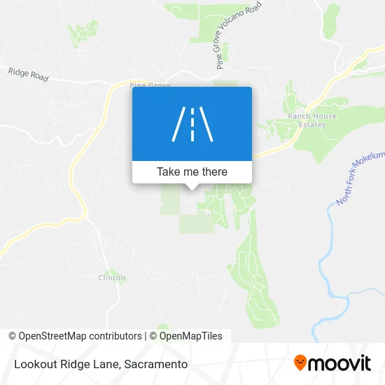Lookout Ridge Lane map