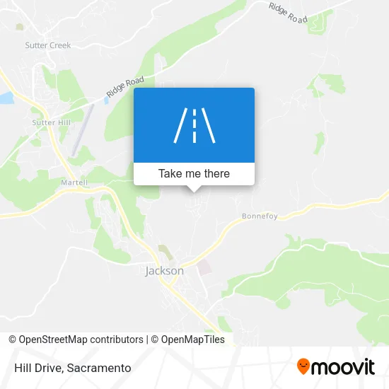 Hill Drive map