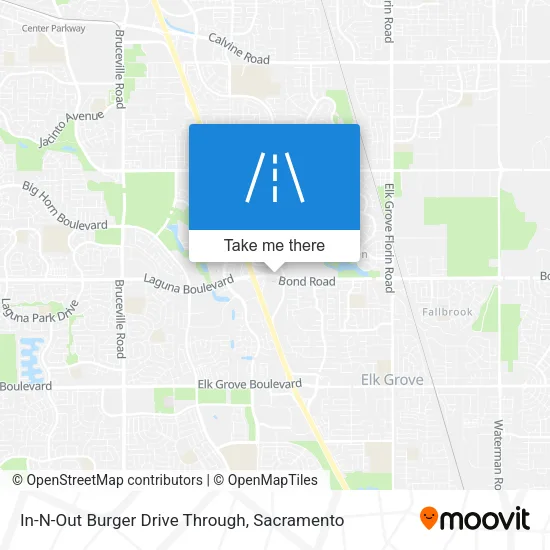 Mapa de In-N-Out Burger Drive Through