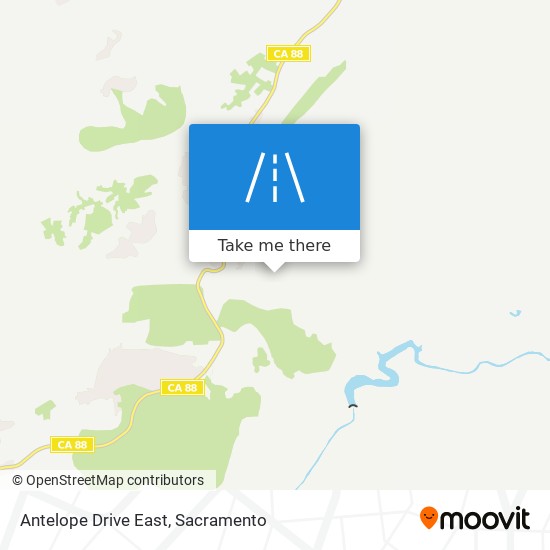 Mapa de Antelope Drive East