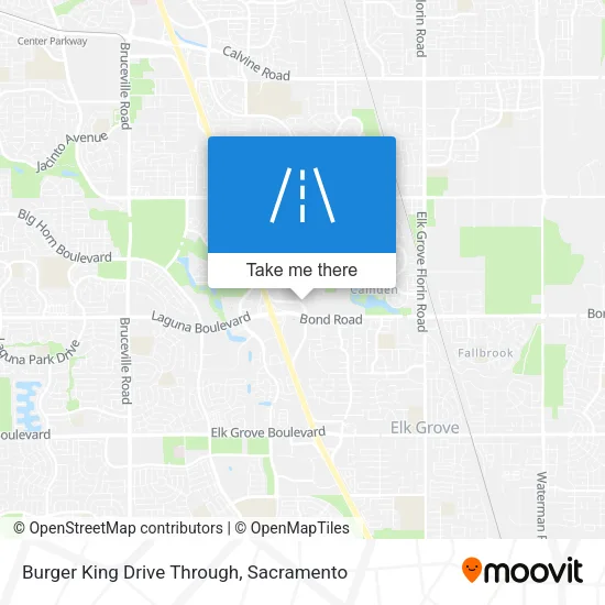 Mapa de Burger King Drive Through
