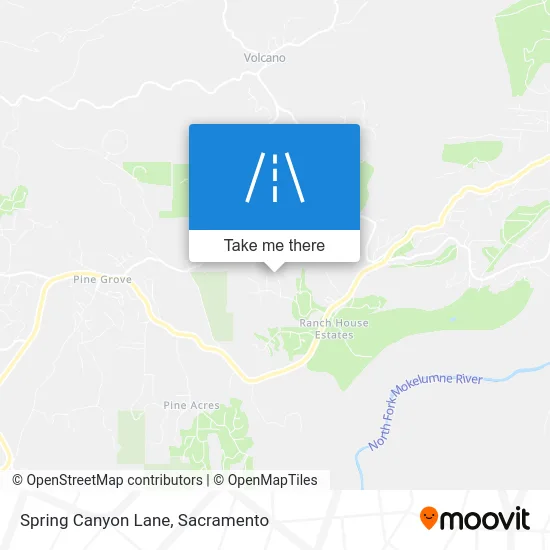 Spring Canyon Lane map