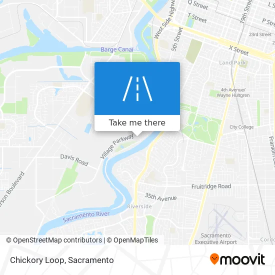 Chickory Loop map