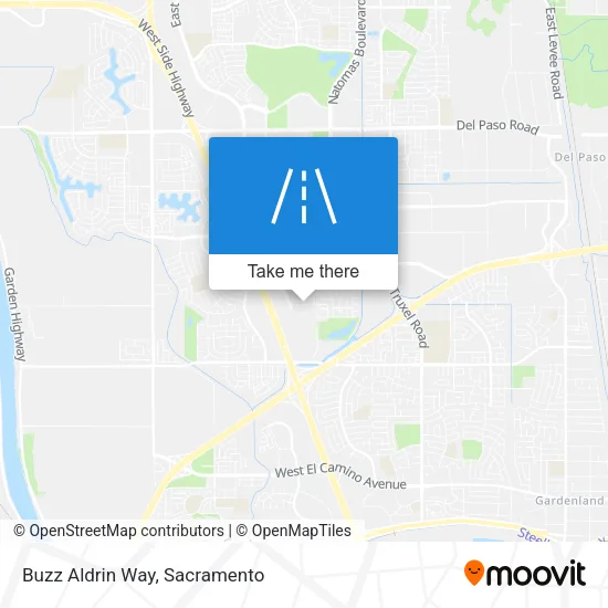 Buzz Aldrin Way map