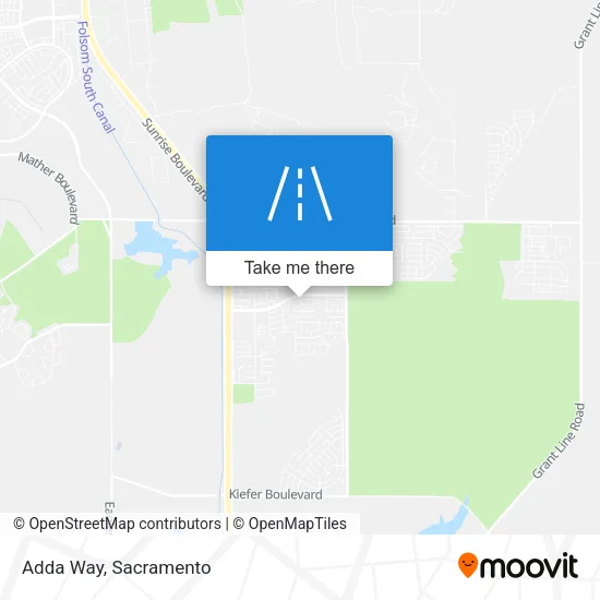 Adda Way map