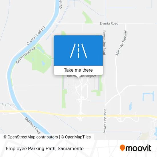 Employee Parking Path map