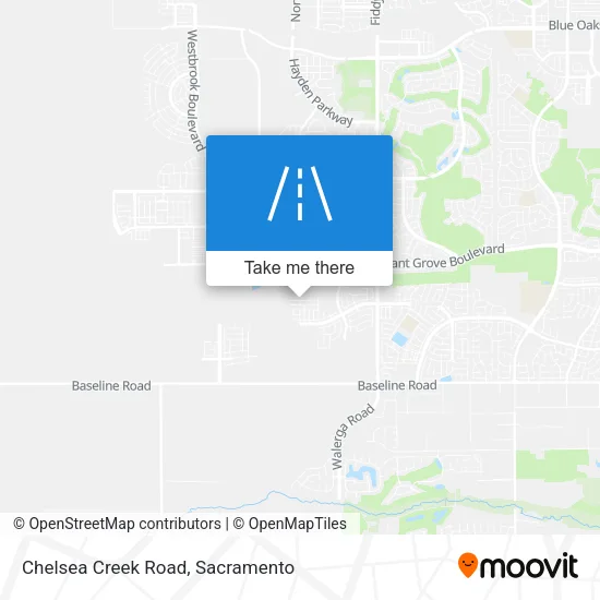 Chelsea Creek Road map