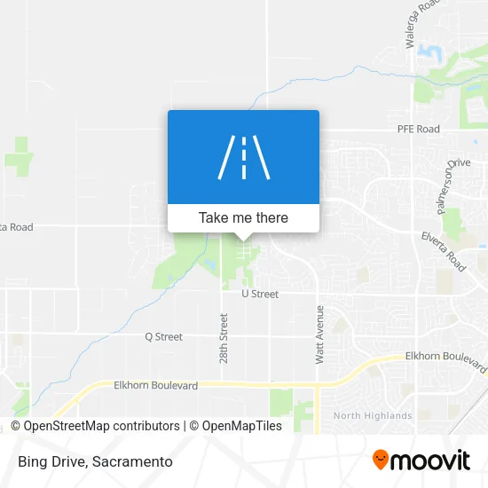 Bing Drive map