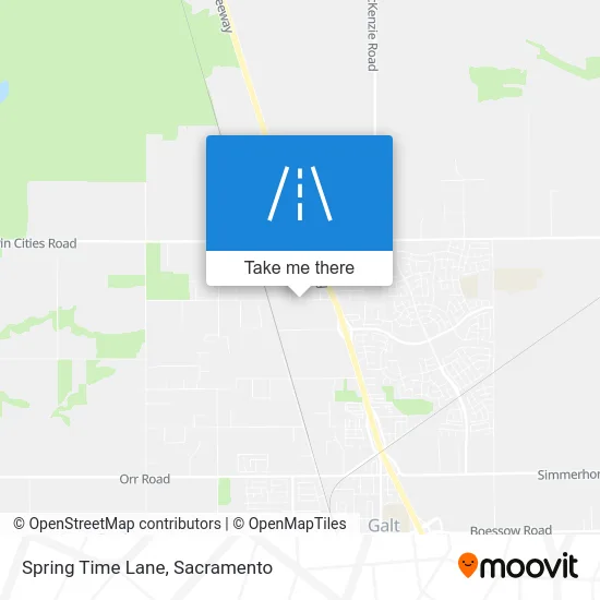 Spring Time Lane map