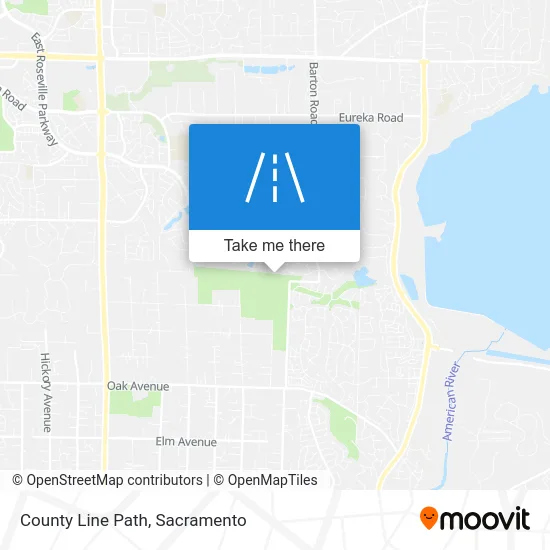 County Line Path map