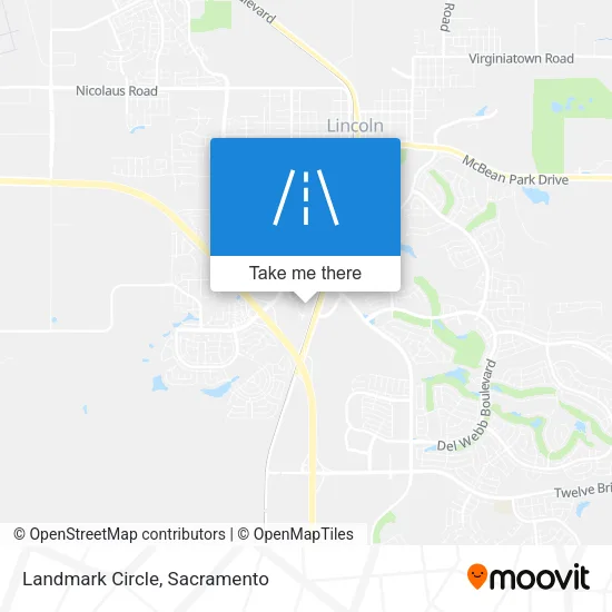 Landmark Circle map