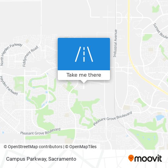 Mapa de Campus Parkway