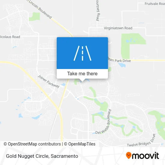 Gold Nugget Circle map