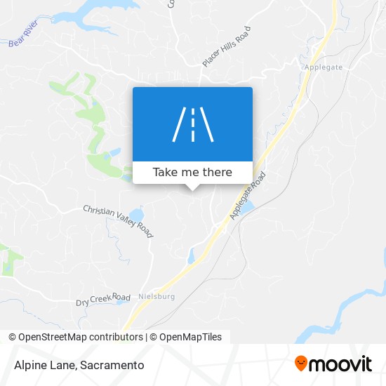 Alpine Lane map
