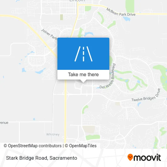 Stark Bridge Road map
