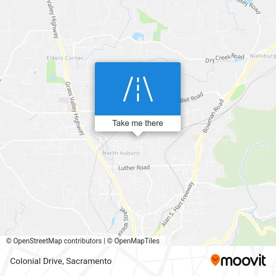 Colonial Drive map