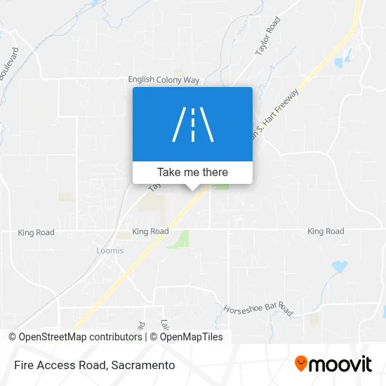 Fire Access Road map