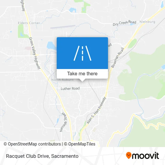 Racquet Club Drive map