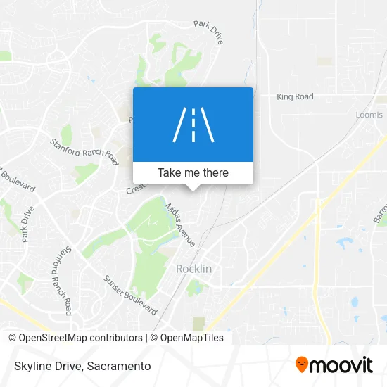 Mapa de Skyline Drive