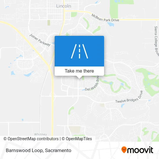 Barnswood Loop map