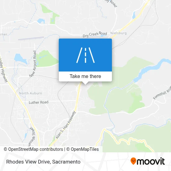 Rhodes View Drive map