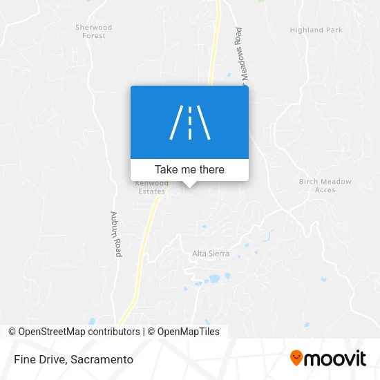 Fine Drive map